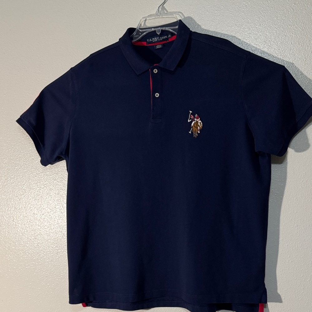 U.S. Polo Assn. Navy Blue Polo Shirt with Embroidered Logo